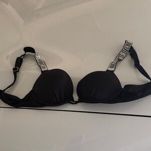 Black Victoria’s Secret aa cup Women's bikini with Branded Straps